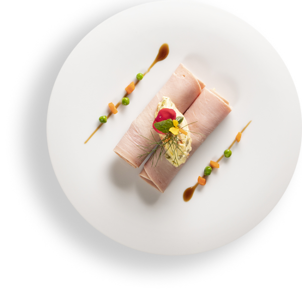 Involtini di Prosciutto con Insalata Russa