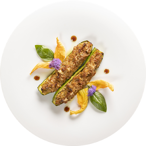 Zucchine ripiene di carne